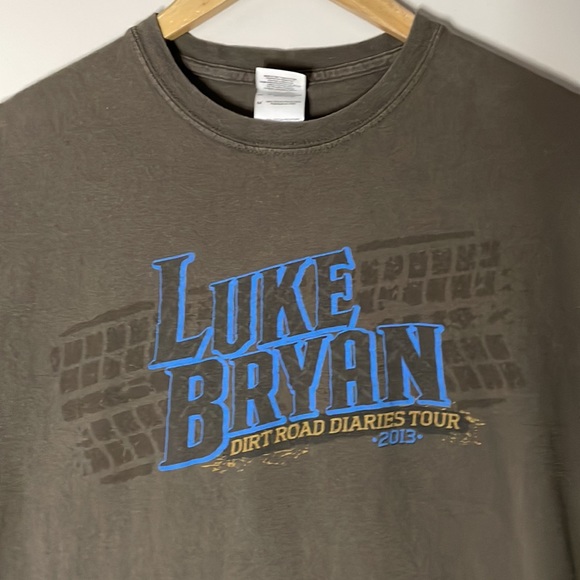Luke Bryan Gildan 2013 Dirt Road Diaries Concert Tee - Picture 3 of 12